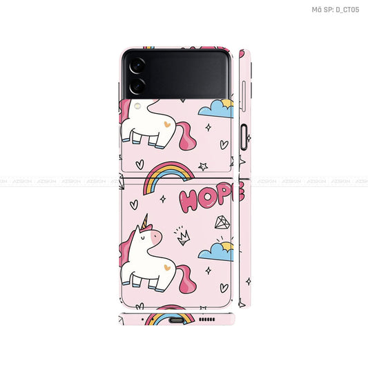 Dán Skin Galaxy Zflip3 Hình Dễ Thương | D_CT05