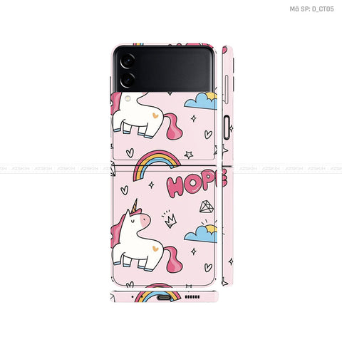Dán Skin Galaxy Zflip3 Hình Dễ Thương | D_CT05