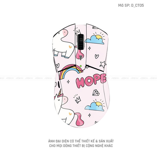 Skin Dán Chuột Dareu Hình Dễ Thương | D_CT05
