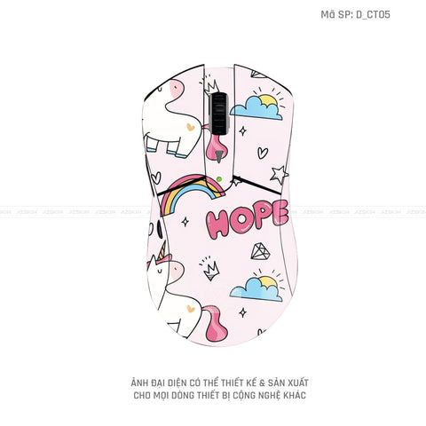 Skin Dán Chuột Dareu Hình Dễ Thương | D_CT05