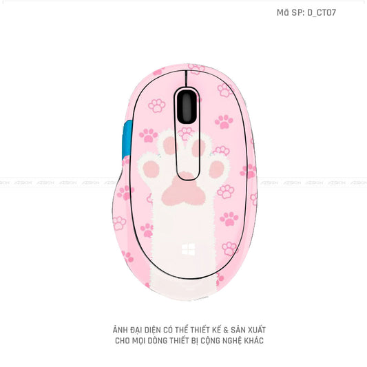 Skin Dán Chuột Microsoft Hình Dễ Thương | D_CT07