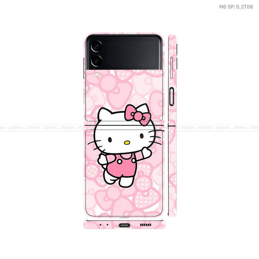Dán Skin Galaxy Zflip3 Hình Hello Kitty | D_CT08