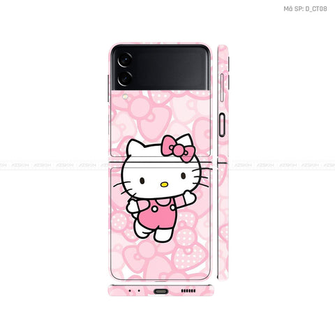 Dán Skin Galaxy Zflip4 Hình Hello Kitty | D_CT08