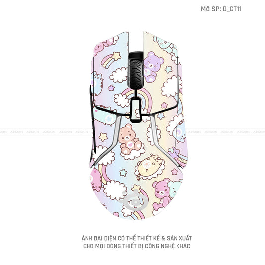 Skin Dán Chuột Steelseries Hình Dễ Thương | D_CT11
