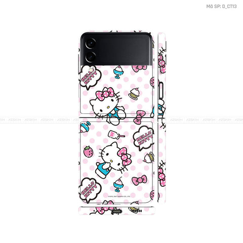 Dán Skin Galaxy Zflip3 Hình Hello Kitty | D_CT13