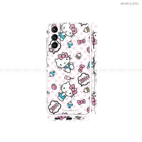 Dán Skin Galaxy S21 Series Hình Pattern Hello Kitty | D_CT13