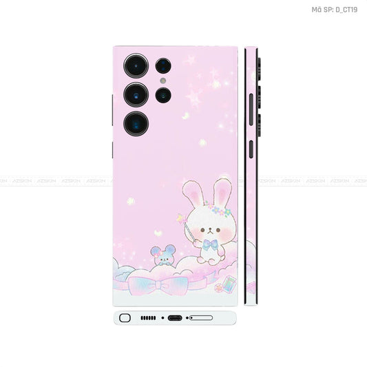Dán Skin Galaxy S23 Series Hình Thỏ Hồng | D_CT19
