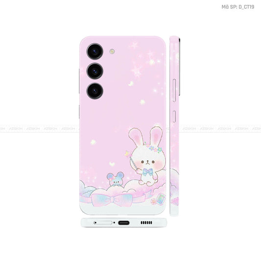 Dán Skin Galaxy S23 Series Hình Thỏ Hồng | D_CT19