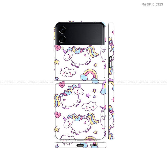 Dán Skin Galaxy Zflip3 Hình Dễ Thương | D_CT23
