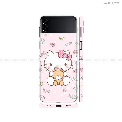 Dán Skin Galaxy Zflip4 Hình Hello Kitty | D_CT27