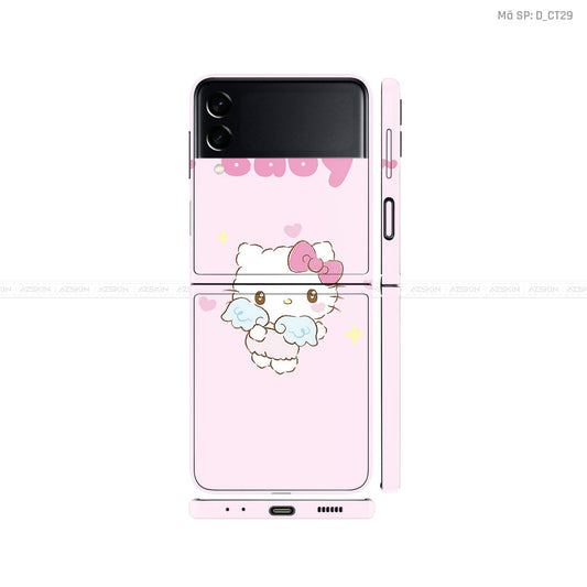 Dán Skin Galaxy Zflip4 Hình Hello Kitty | D_CT29
