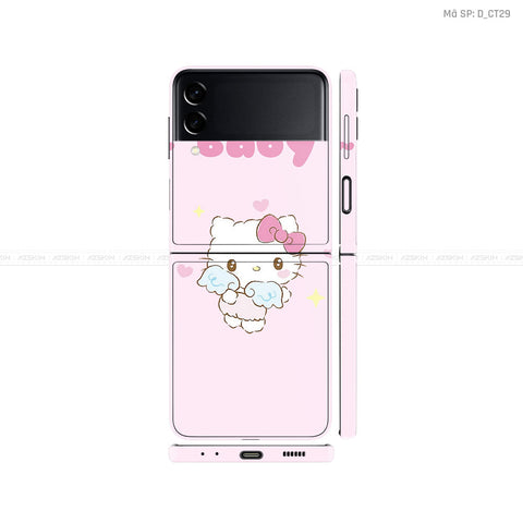 Dán Skin Galaxy Zflip4 Hình Hello Kitty | D_CT29