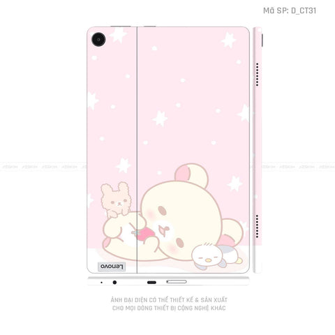 Dán Skin Máy Tính Bảng Lenovo Pad Series Hình Dễ Thương | D_CT31