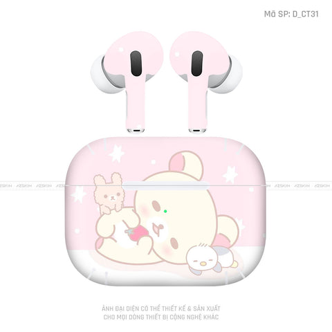 Dán Skin Airpod Pro/ Pro 2 Hình Dễ Thương | D_CT31