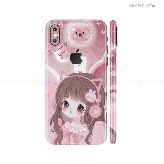 Dán Skin IPhone X Series Hình Dễ Thương | D_CT34