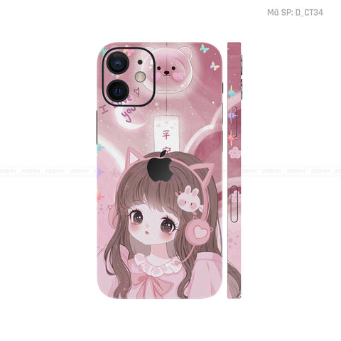 Dán Skin IPhone 12 Series Hình Dễ Thương | D_CT34