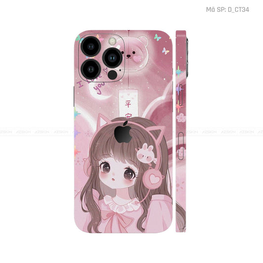Dán Skin IPhone 12 Series Hình Dễ Thương | D_CT34