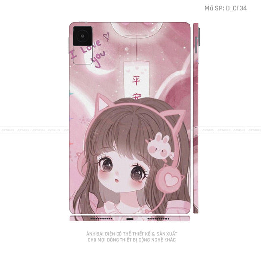 Dán Skin Máy Tính Bảng Xiaomi Mipad Hình Dễ Thương | D_CT33