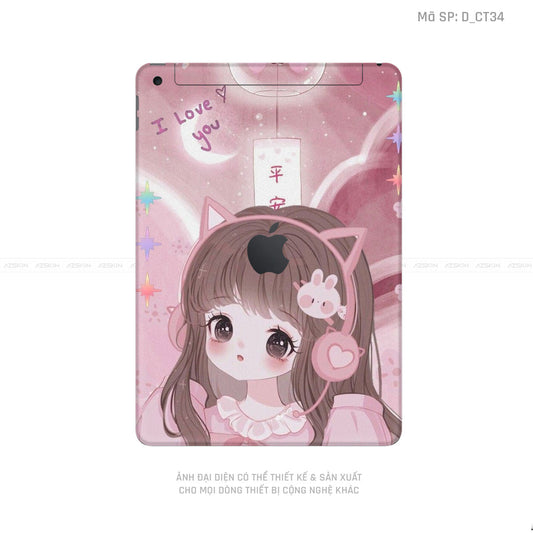 Dán Skin IPad Gen Series Hình Dễ Thương | D_CT34