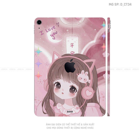 Dán Skin IPad Mini Series Hình Dễ Thương | D_CT34