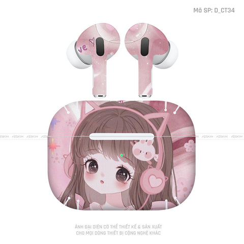 Dán Skin Airpod 3 Hình Dễ Thương | D_CT34