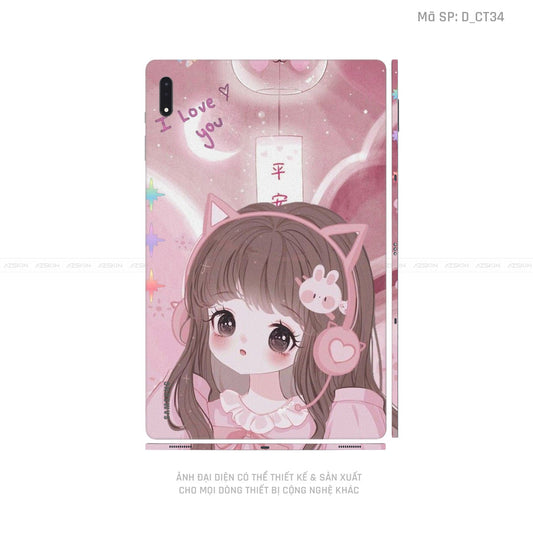Dán Skin Galaxy Tab S8 Series Hình Dễ Thương | D_CT34