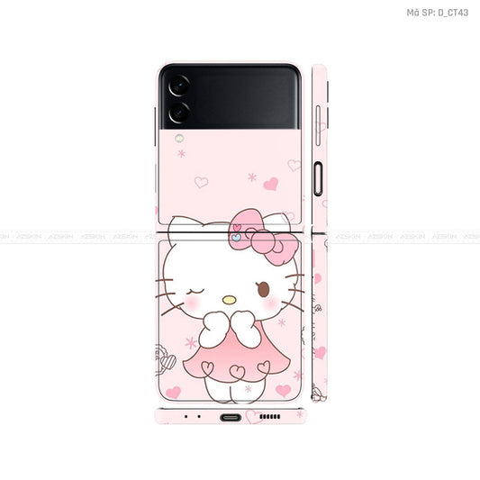Dán Skin Galaxy Zflip3 Hình Hello Kitty | D_CT43