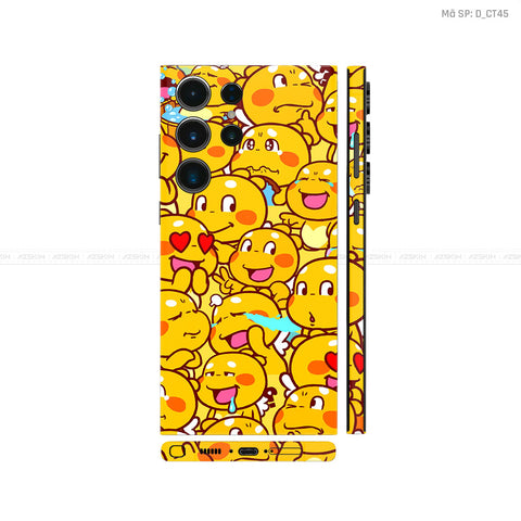 Dán Skin Galaxy S23 Series Hình Emoji Khủng Long | D_CT45