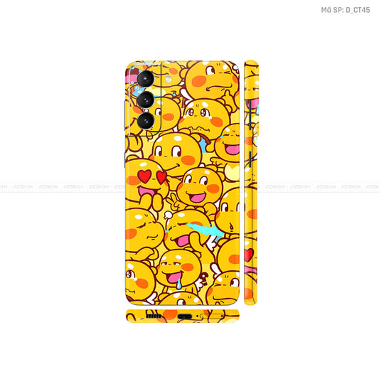 Dán Skin Galaxy S21 Series Hình Emoji Khủng Long | D_CT45