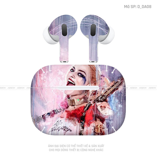 Dán Skin Airpod Pro/ Pro 2 Hình Harley Quinn | D_DA08