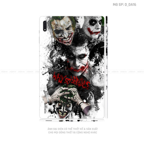 Dán Skin Galaxy Tab S9 Series Hình DC Comics Jocker | D_DA17