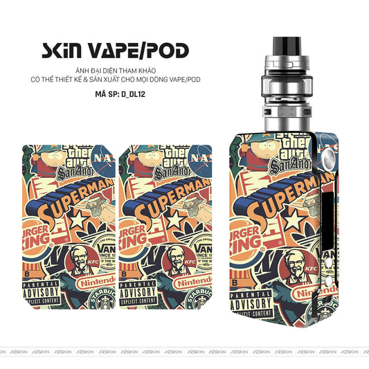 Dán Skin Vape Hình Độc Lạ | D_DL12