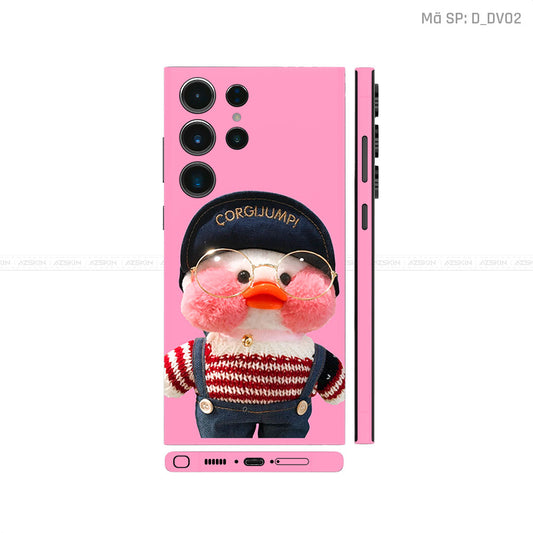 Dán Skin Galaxy S23 Series Hình Vịt Hồng Ngộ Nghĩnh | D_DV02