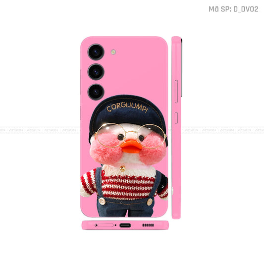 Dán Skin Galaxy S23 Series Hình Vịt Hồng Ngộ Nghĩnh | D_DV02