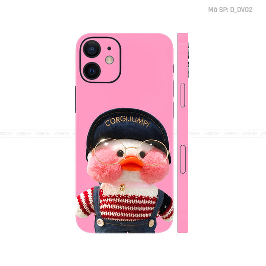 Dán Skin IPhone 12 Series Hình Vịt Hồng | D_DV02