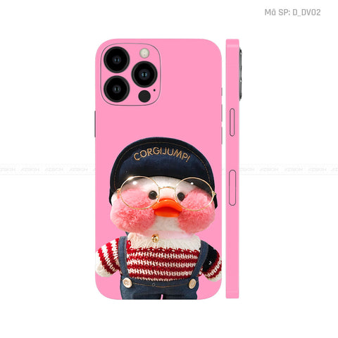 Dán Skin IPhone 13 Series Hình Vịt Hồng | D_DV02