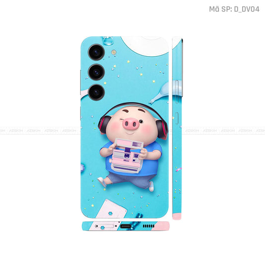Dán Skin Galaxy S23 Series Hình Heo Xanh Ngộ Nghĩnh | D_DV04