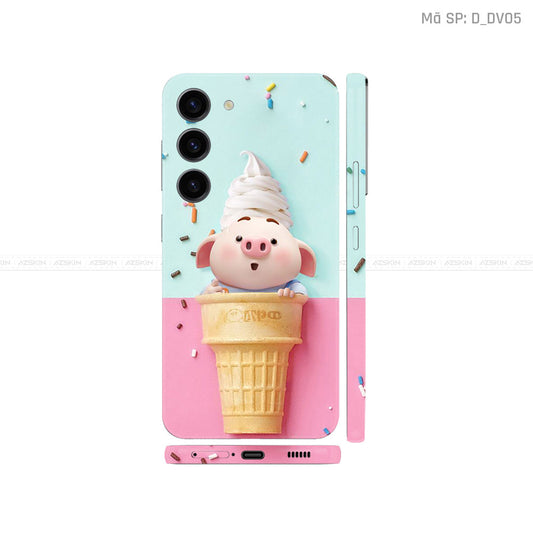 Dán Skin Galaxy S23 Series Hình Heo Ngộ Nghĩnh | D_DV05