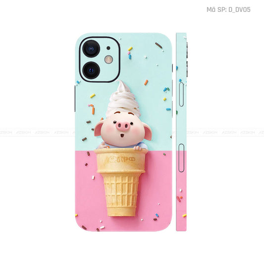 Dán Skin IPhone 12 Series Hình Heo Dễ Thương | D_DV05