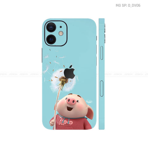 Dán Skin IPhone 12 Series Hình Heo Dễ Thương | D_DV06