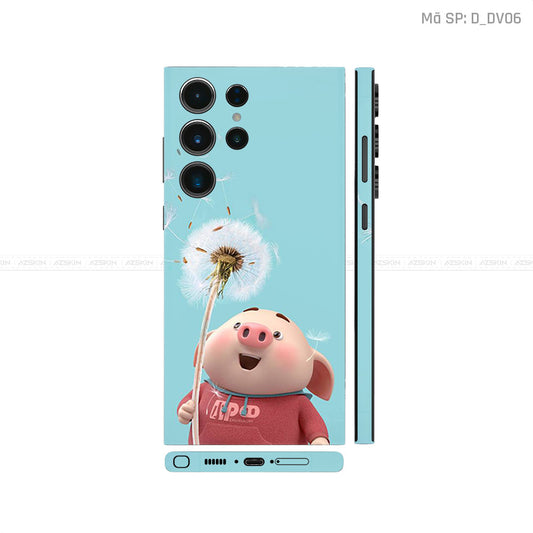 Dán Skin Galaxy S23 Series Hình Heo Ngộ Nghĩnh | D_DV06