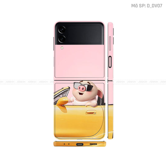 Dán Skin Galaxy Zflip4 Hình Heo Dễ Thương | D_DV07
