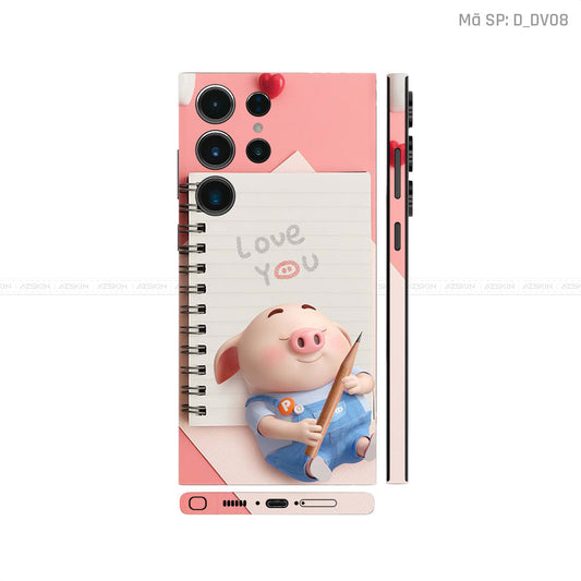 Dán Skin Galaxy S23 Series Hình Heo Ngộ Nghĩnh | D_DV08