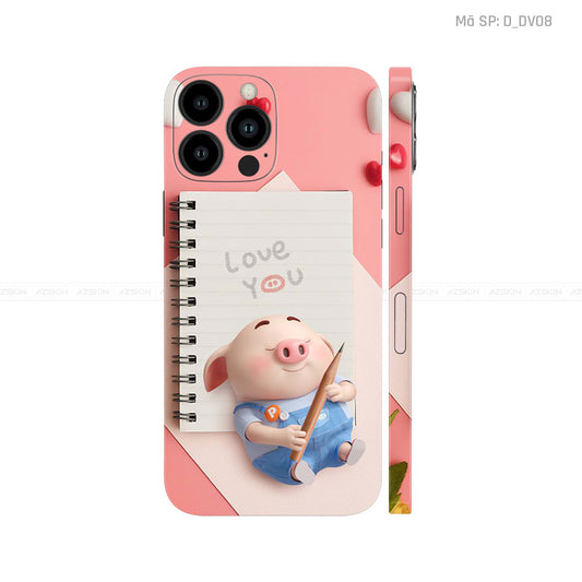 Dán Skin IPhone 12 Series Hình Heo Dễ Thương | D_DV08