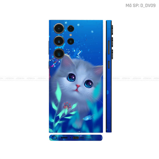 Dán Skin Galaxy S23 Series Hình Mèo Ngộ Nghĩnh | D_DV09
