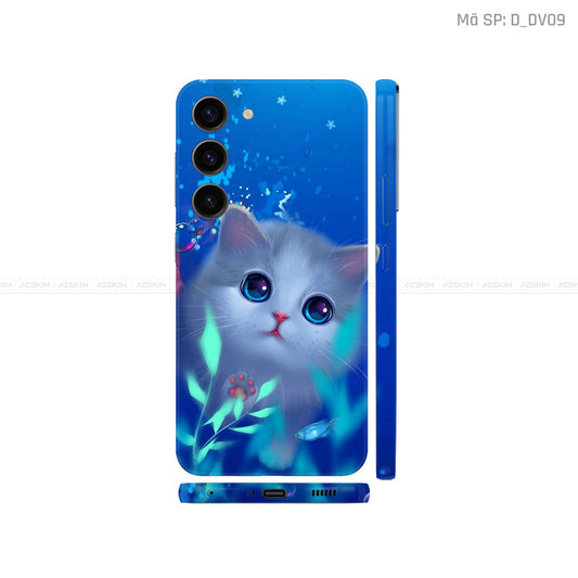 Dán Skin Galaxy S23 Series Hình Mèo Ngộ Nghĩnh | D_DV09