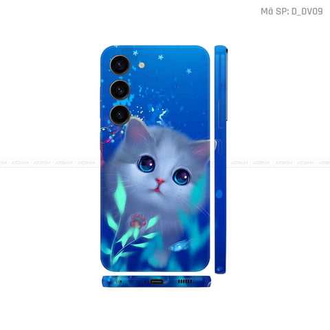 Dán Skin Galaxy S23 Series Hình Mèo Ngộ Nghĩnh | D_DV09
