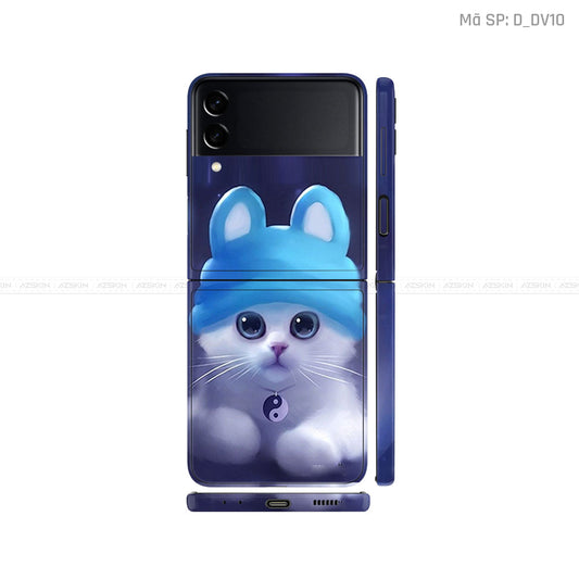 Dán Skin Galaxy Zflip3 Hình Mèo Dễ Thương | D_DV10