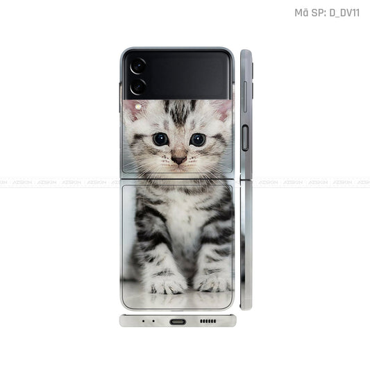 Dán Skin Galaxy Zflip4 Hình Mèo Dễ Thương | D_DV11