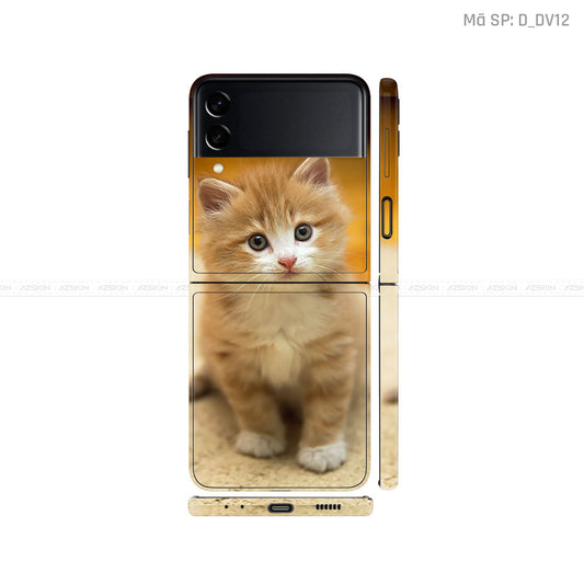 Dán Skin Galaxy Zflip4 Hình Mèo Dễ Thương | D_DV12
